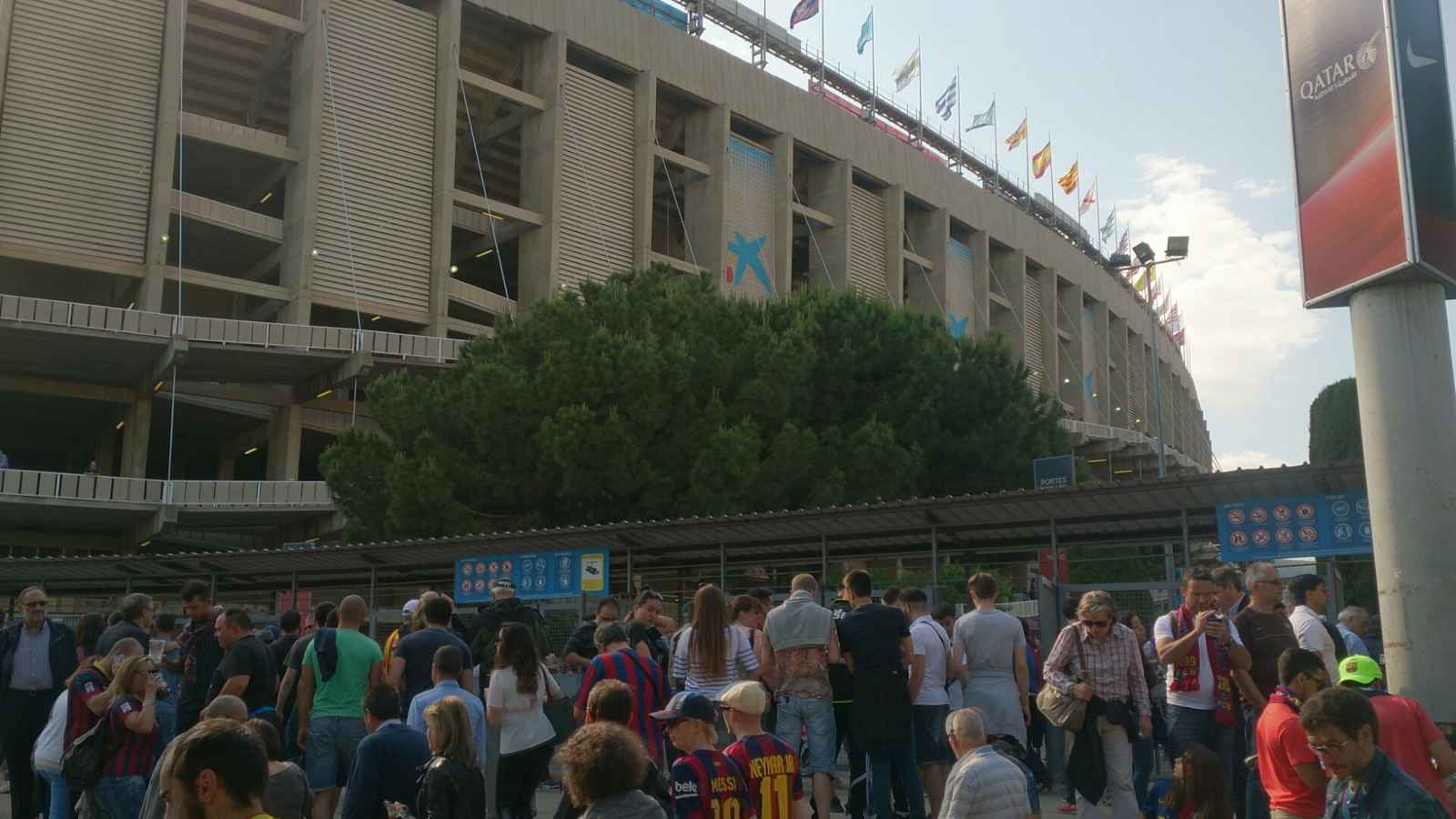 Outside stadium building 2