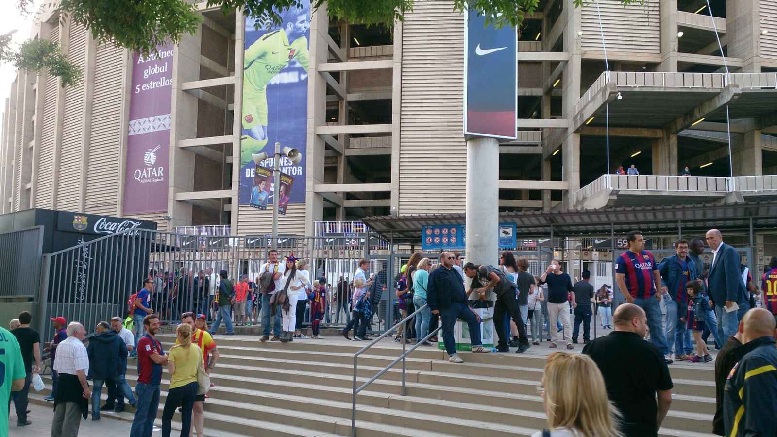 Outside stadium 4