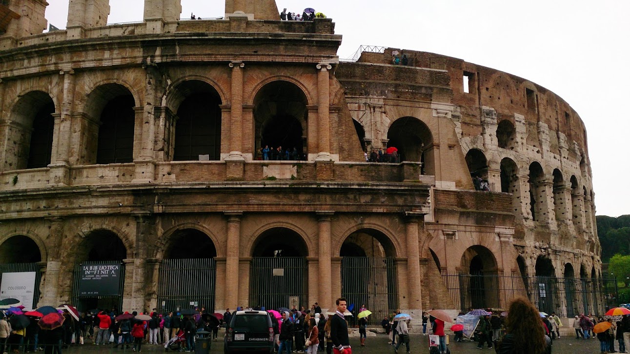 Outside Coloseum