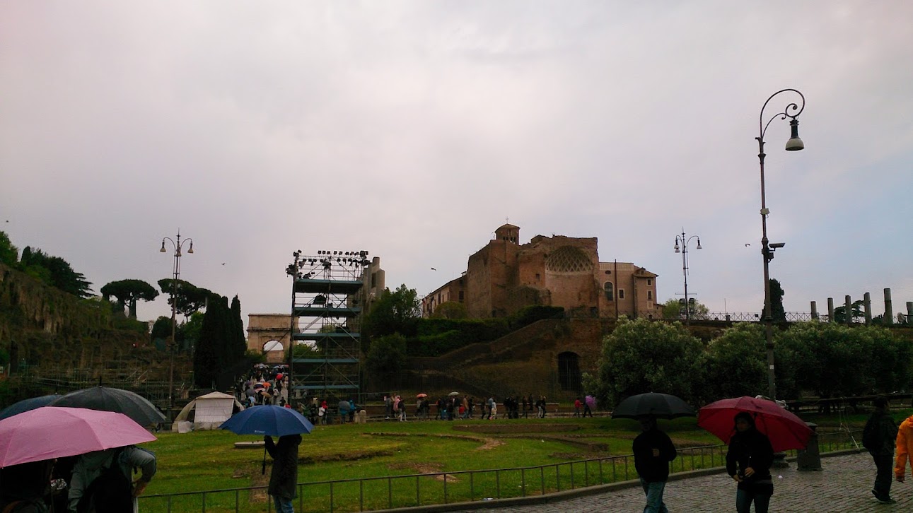 Outside Coloseum