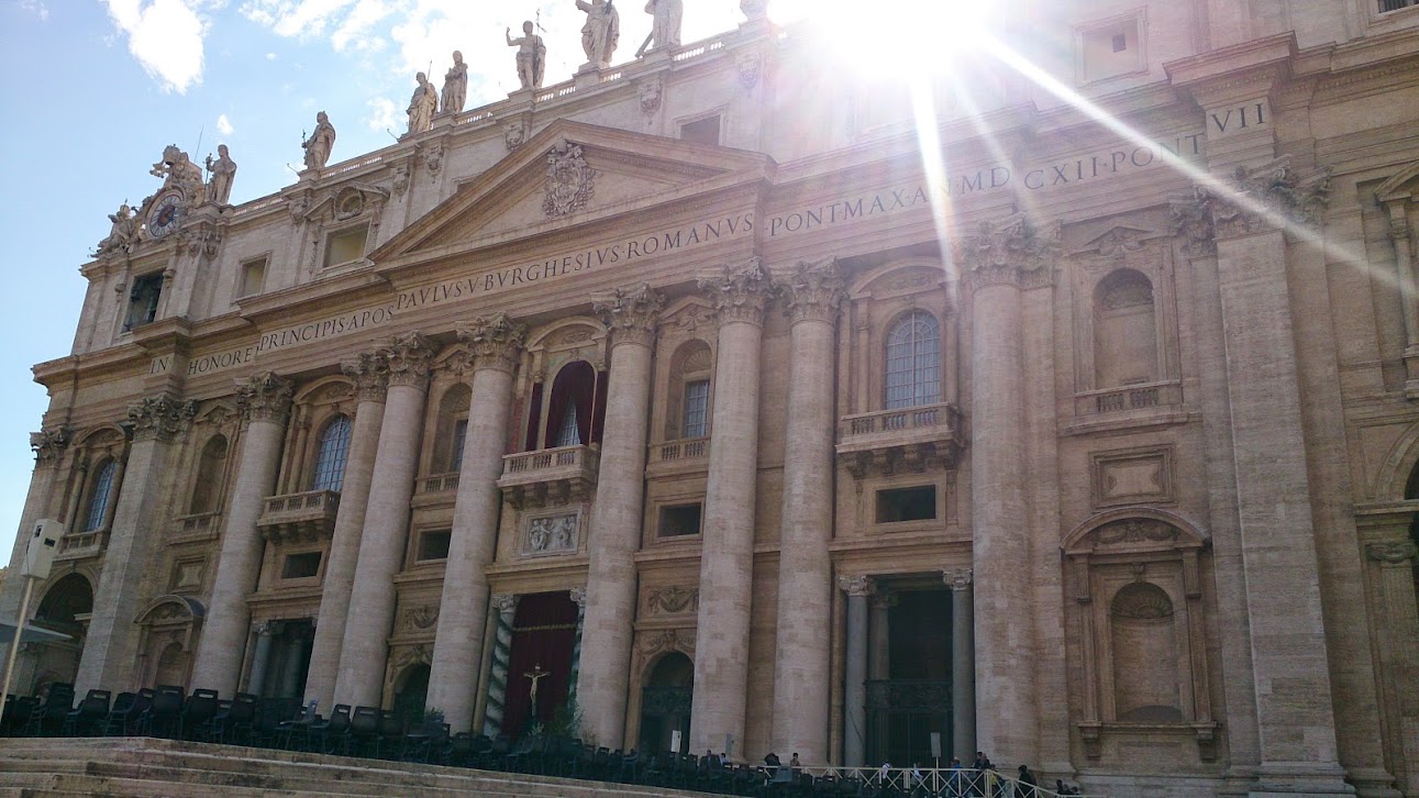 Outside St. Peter's Basilica