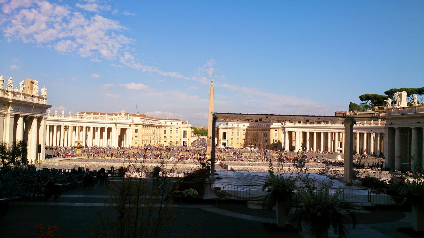 Outside St. Peter's Basilica