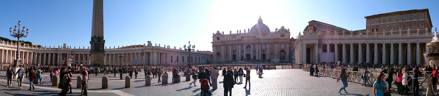 Outside St. Peter's Basilica