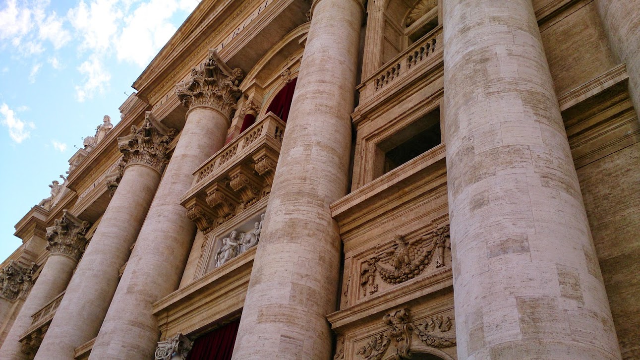 Outside St. Peter's Basilica