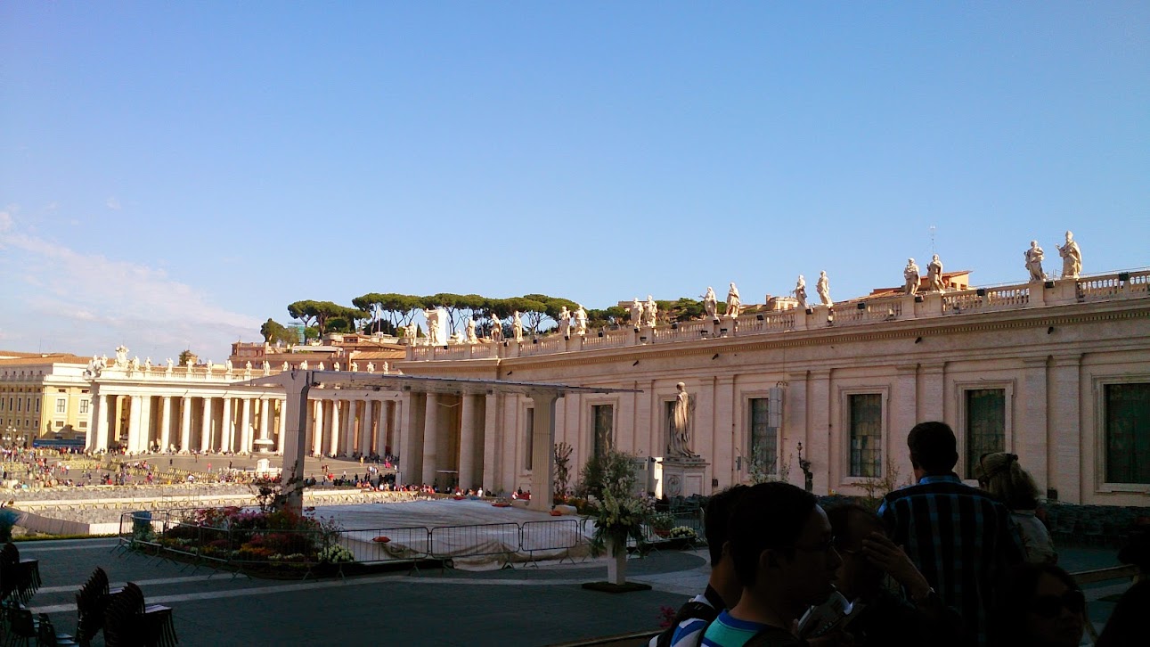 Outside St. Peter's Basilica