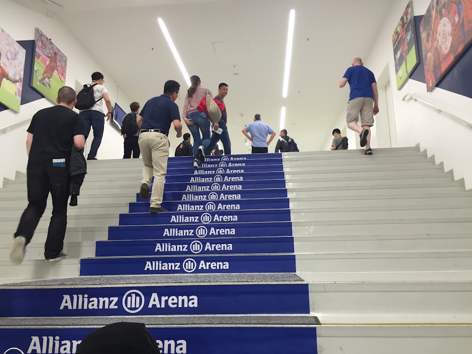 inside the stadium